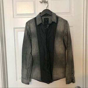LS Two-Toned Denim Guess Shirt